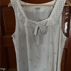 Disney White and Blue Tank Top